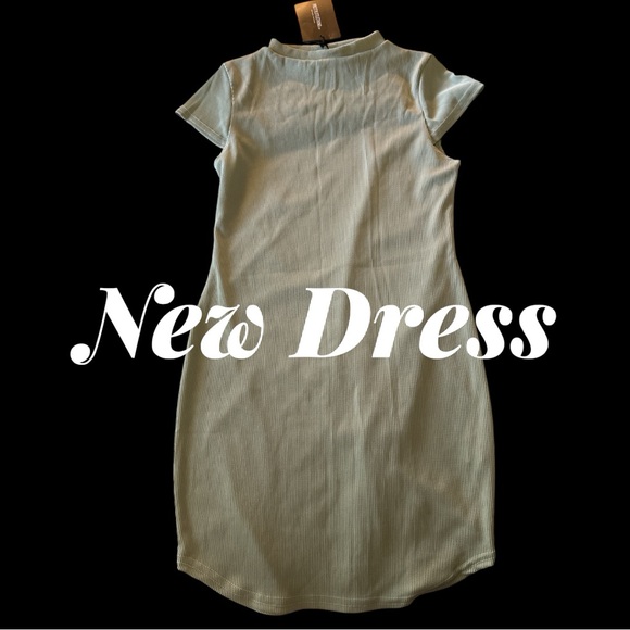 PrettyLittleThing Sage Mini Dress - Picture 1 of 7